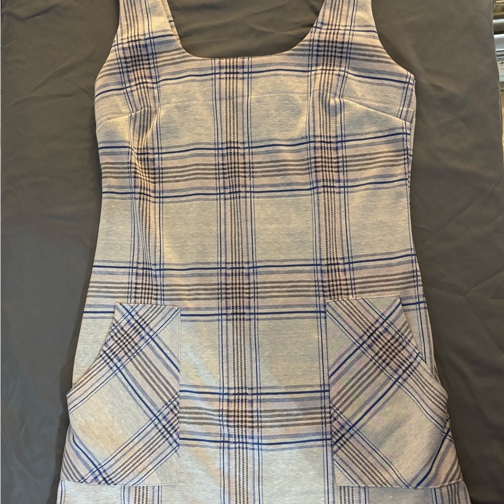 Altar'd State Blue Sheath Mini Dress Scoop Neck Sleeveless
